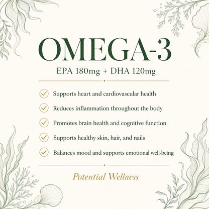 Omega-3 EPA 180mg + DHA 120mg