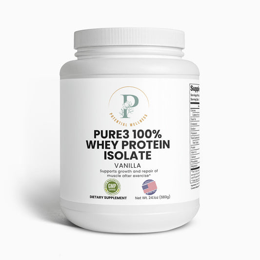 Pure3 100% Whey Protein Isolate (Vanilla)
