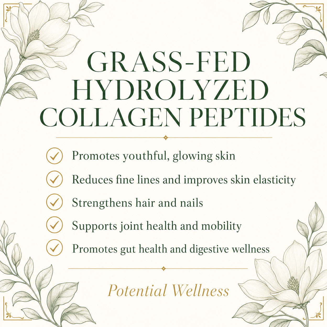 Grass-Fed Hydrolyzed Collagen Peptides